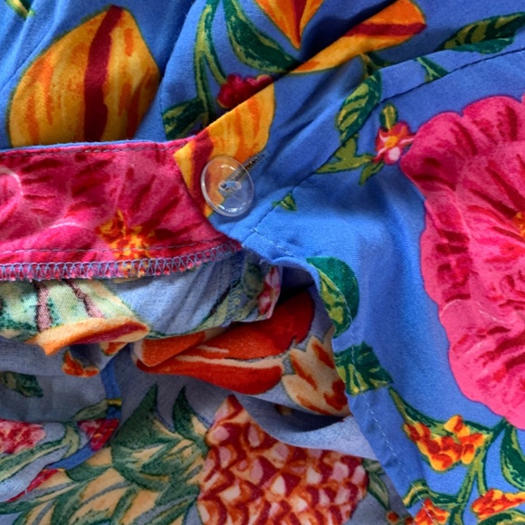 Cynthia Rowley Tropical Hibiscus Wrap Skirt Sarong Women's Size‎ Large new tags - Picture 6 of 9